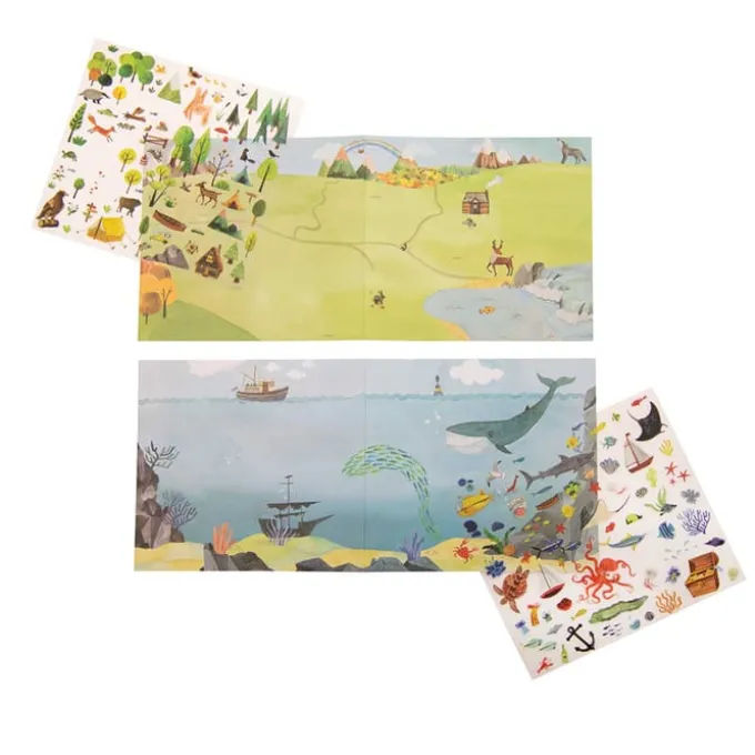 Abziehbilder - Meer und Wildnis