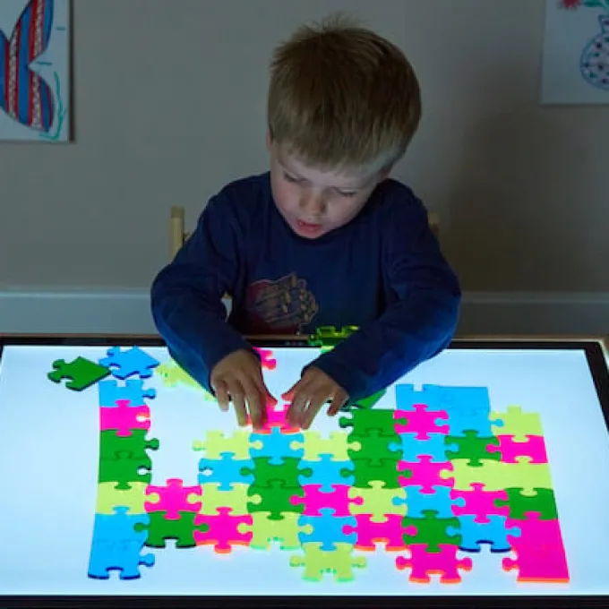 Acryl-Lichttisch-Puzzle, 56 Teile