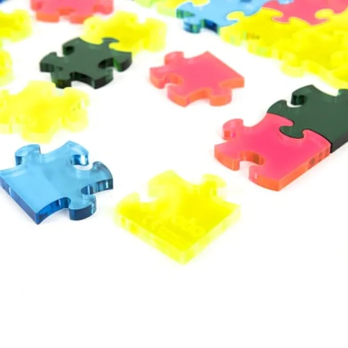 Acryl-Lichttisch-Puzzle, 56 Teile