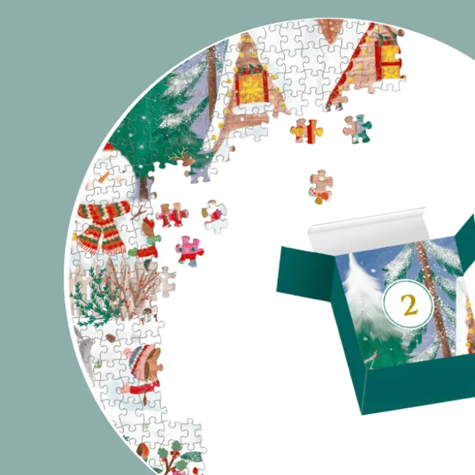 Adventskalender Puzzle - Weihnachten, 500 Teile