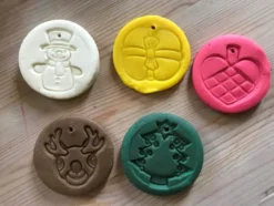Ailefo Knetgummi - Stempel, Weihnachten 5 Stk.