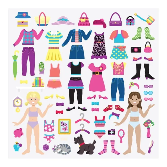 Aktivitätenbuch mit Aufklebern - Dress-Up