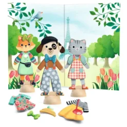 Anziehpuppen mit Stickern – Bonjour Paris