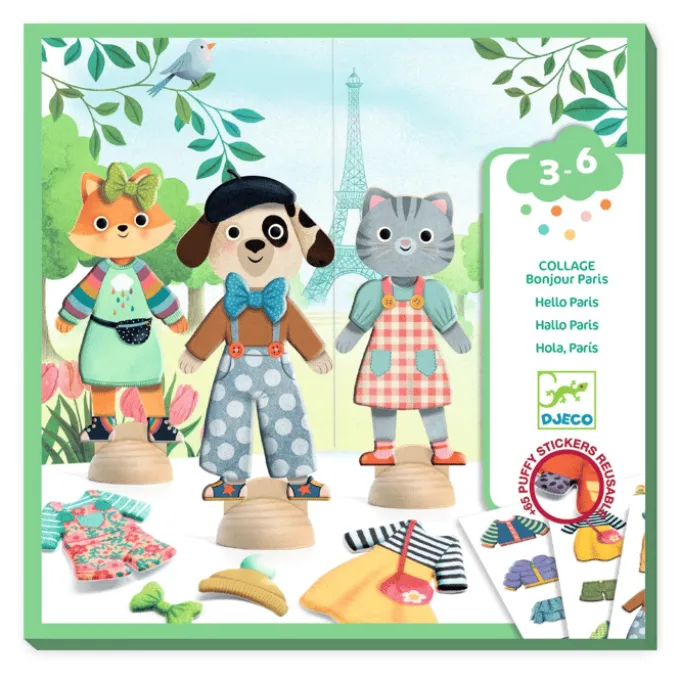 Anziehpuppen mit Stickern – Bonjour Paris