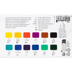 Aquarellkasten Art Aqua - Mix, 12 Farben