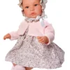 Así Puppe Leonora - mit Kleid und Cardigan, 46 cm