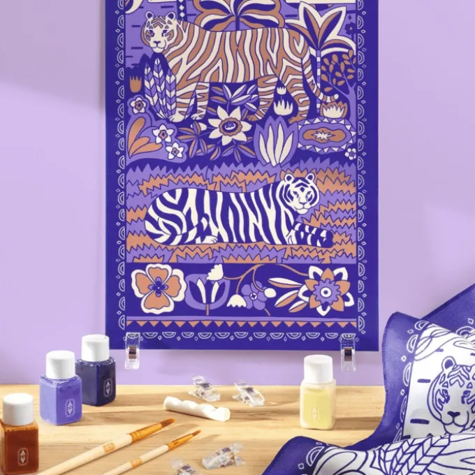 Atelier 10 - Seidenmalerei (Tiger)
