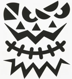 Aufkleber - Halloween-Gesichter, 1 Bogen
