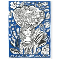 Ausmalposter – Blumen, 3 Stück