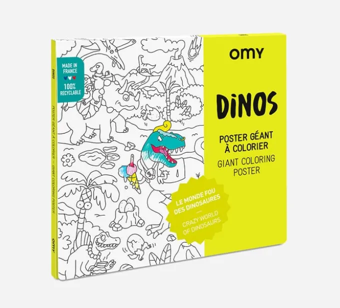 Ausmalposter - Dinosaurier
