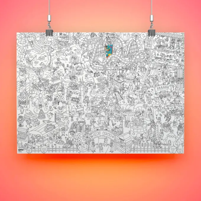Ausmalposter - Freizeitpark