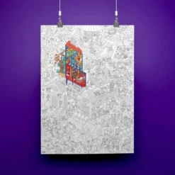 Ausmalposter - Zauberschule
