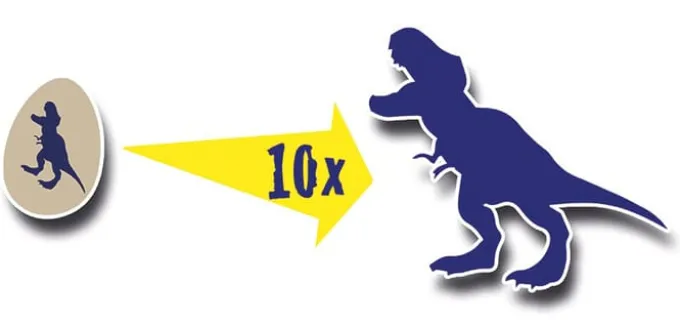 Ausschlüpfei Dino