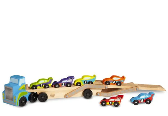 Autotransporter Mega - mit 6 Rennautos