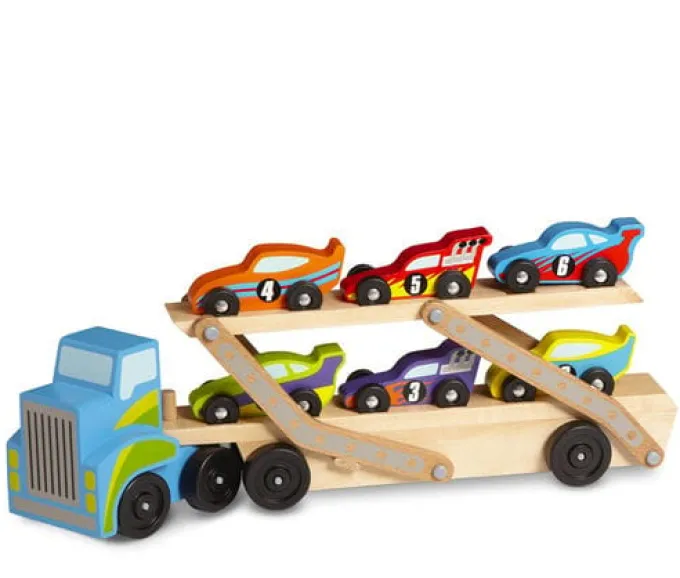 Autotransporter Mega - mit 6 Rennautos