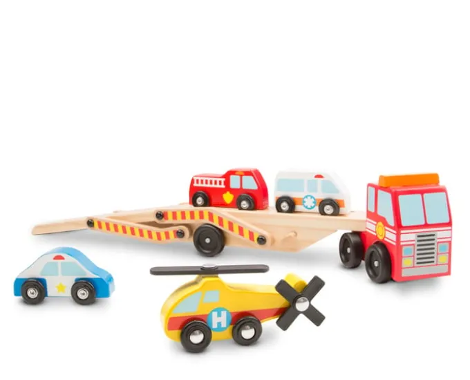Autotransporter - mit Rettungsfahrzeugen