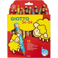 Babybuntstifte - verschiedene Farben, 12 Stk.