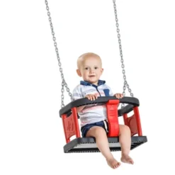 Baby-Schaukel mit Gummisitz - Rot