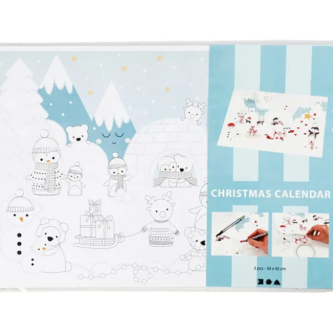 Bastle einen Adventskalender - m. Motiv, 3 Stk.