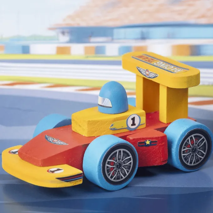 Bauen & malen – Rennwagen, 1 Stk.
