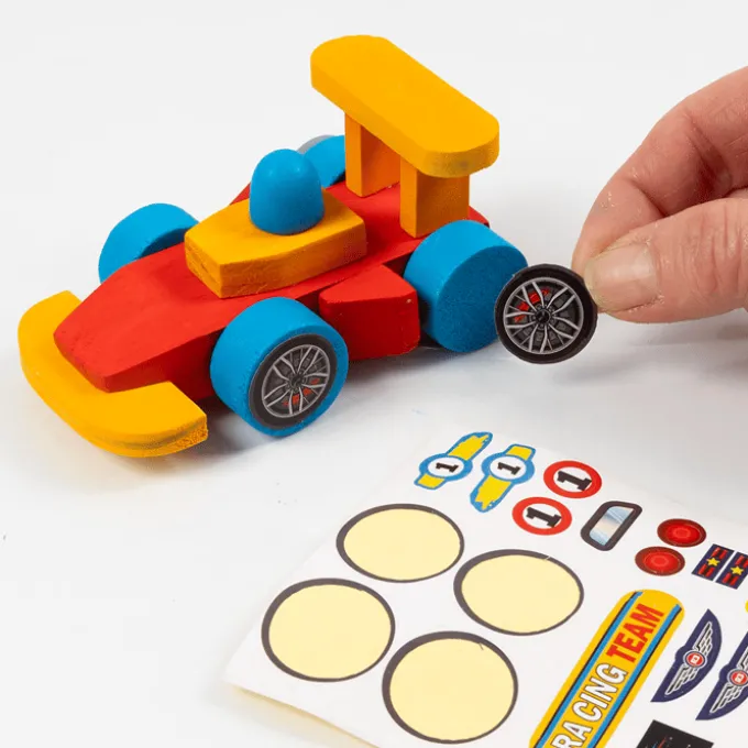 Bauen & malen – Rennwagen, 1 Stk.