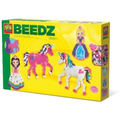 Bügelperlen Einhorn und Prinzessin - 2100 Stk.