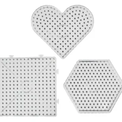 Bügelperlen Steckplatte maxi - Formen, 2x3 Stk.