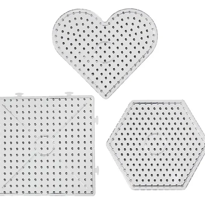 Bügelperlen Steckplatte maxi - Formen, 2x3 Stk.