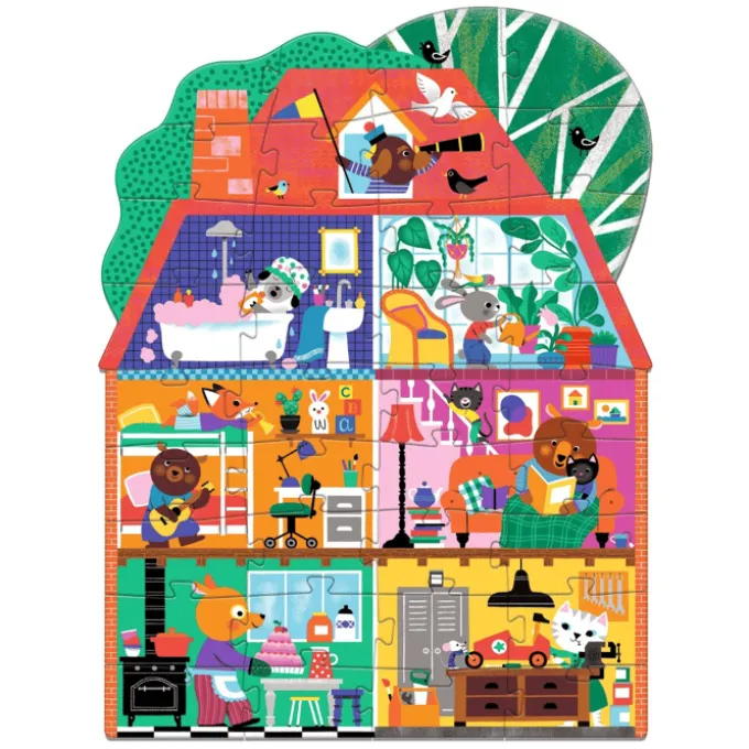 Bodenpuzzle mit 36 Teilen – Das Haus