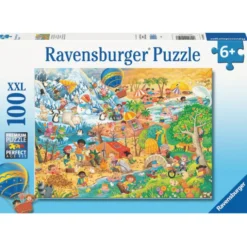 Bodenpuzzle mit 100 Teilen - Die vier Jahreszeiten