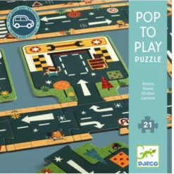 Bodenpuzzle mit 21 Teilen – Straßen