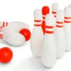Bowlingspiel aus Birkenholz