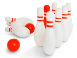 Bowlingspiel aus Birkenholz