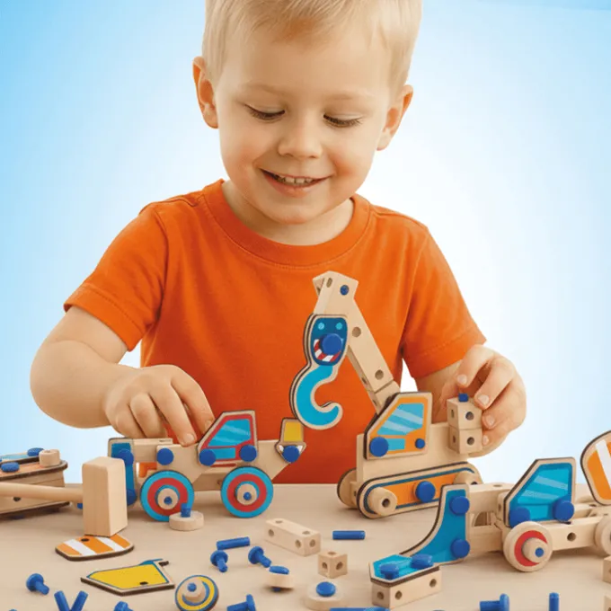 BRIX Junior – Baufahrzeuge, 114 Teile