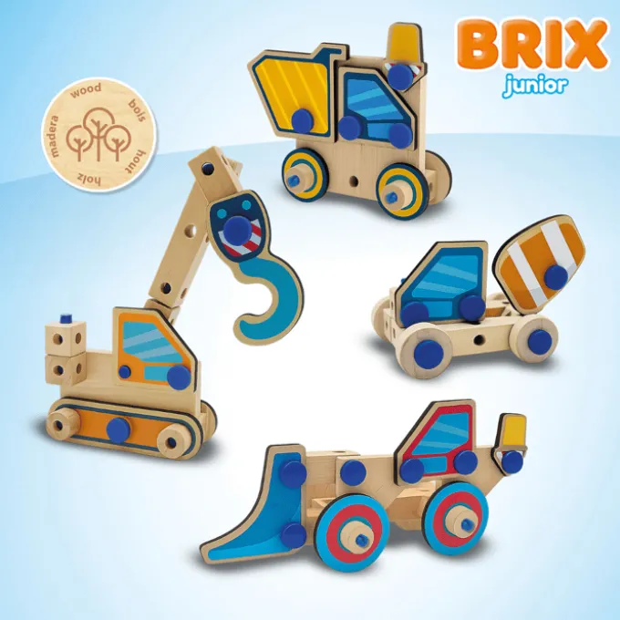 BRIX Junior – Baufahrzeuge, 114 Teile