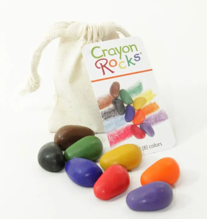 Bunte Kreide - Crayon Rocks 8 Stk. in Stoffbeutel