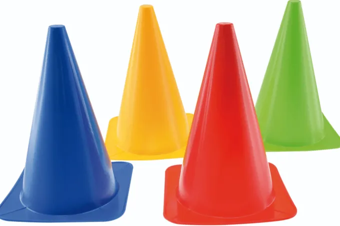 Bunte Markierungskegel, 4 Stk.