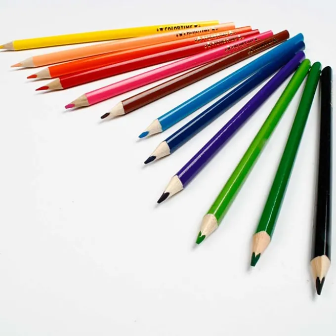 Buntstifte - verschiedene Farben, 12 Stk.