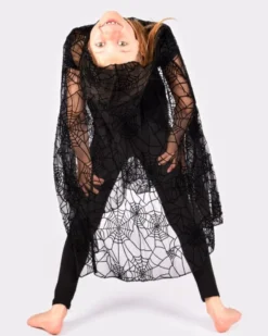 Cape mit Spinnennetzen