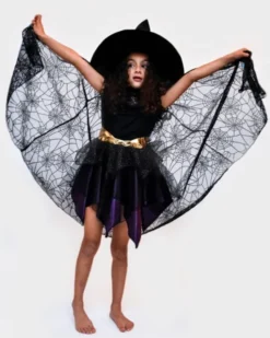Cape mit Spinnennetzen