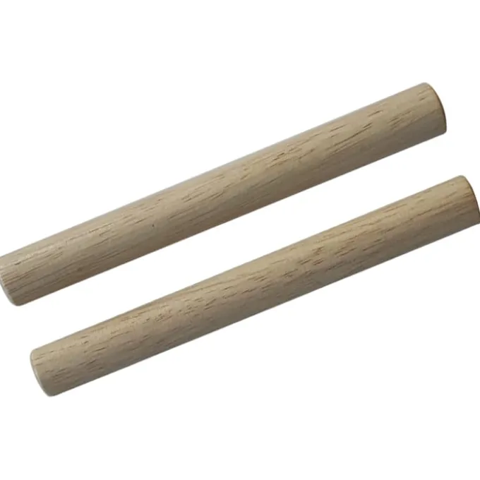 Claves aus Gummibaumholz, 2 Stk.