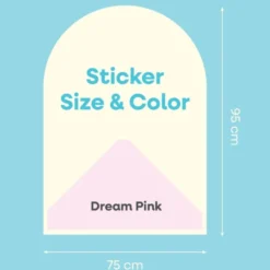 Cleverclixx | Magnetfolie 95 × 75 cm, Dream Pink