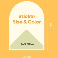 Cleverclixx | Magnetfolie 95 × 75 cm, Soft Olive