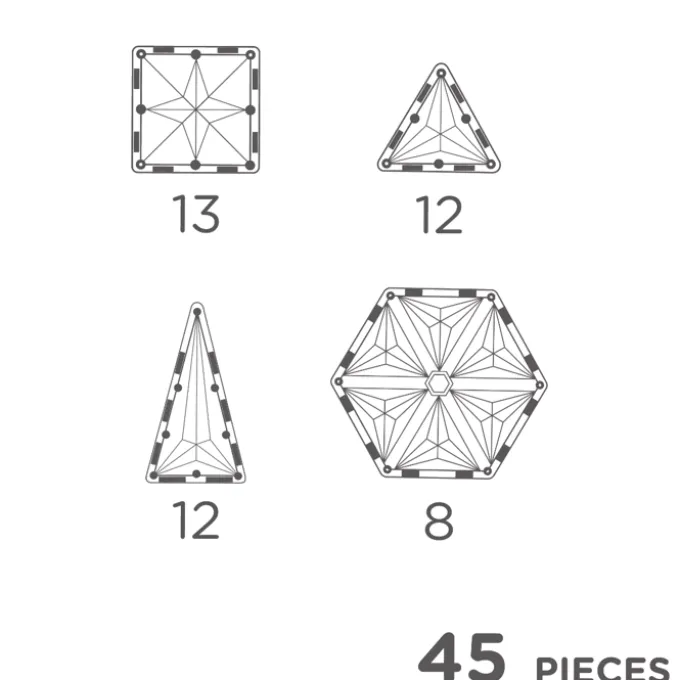 Cleverclixx | Pastel Geo, 45 Teile
