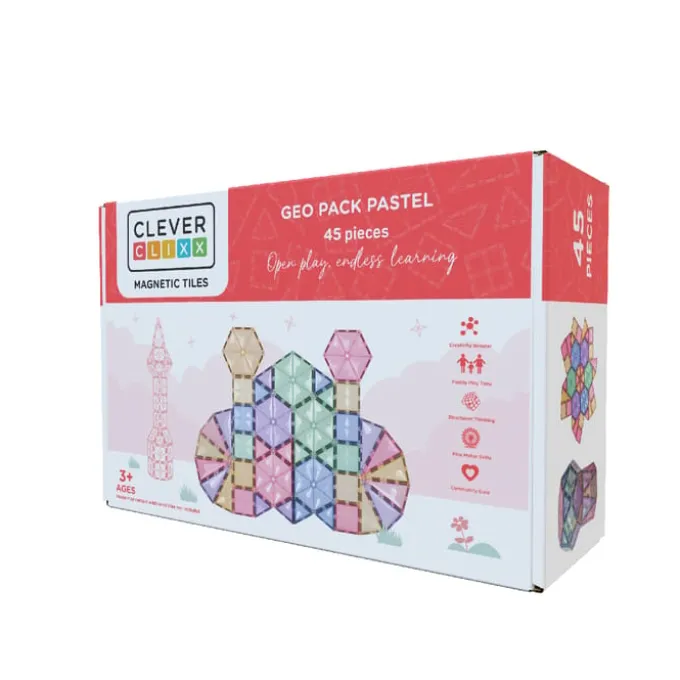 Cleverclixx | Pastel Geo, 45 Teile
