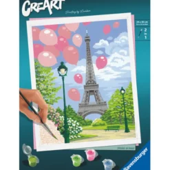 CreArt Malen nach Zahlen - Frühling in Paris