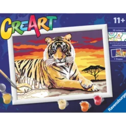 CreArt Malen nach Zahlen - Tiger