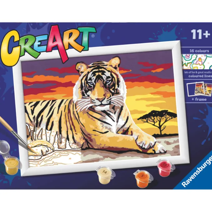 CreArt Malen nach Zahlen - Tiger