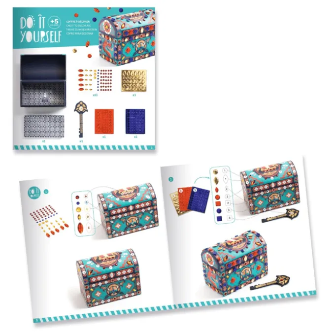 DIY - Schatztruhe basteln, Blau