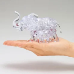 3D Kristallpuzzle - Elefanten, 46 Teile
